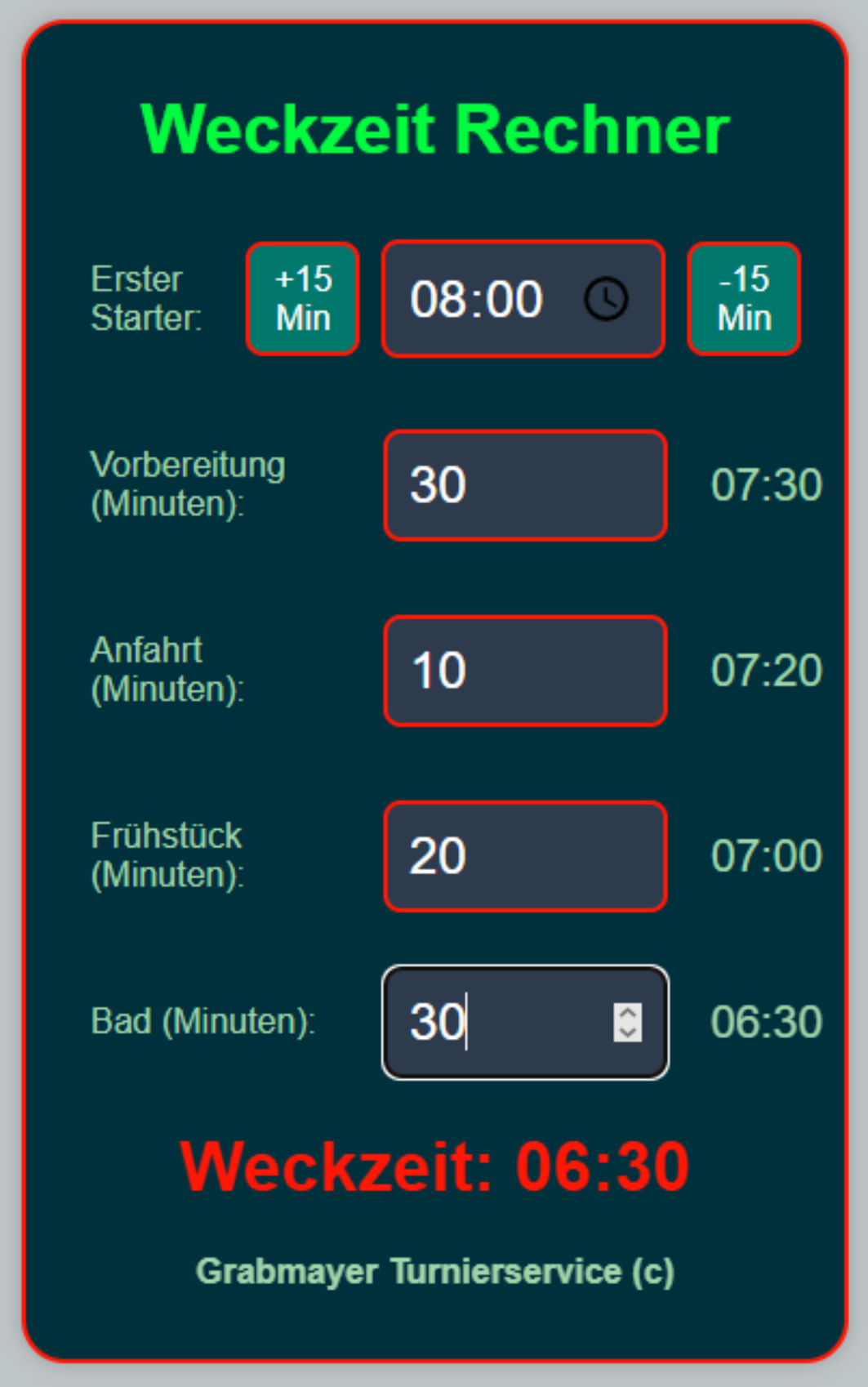 Weckzeit