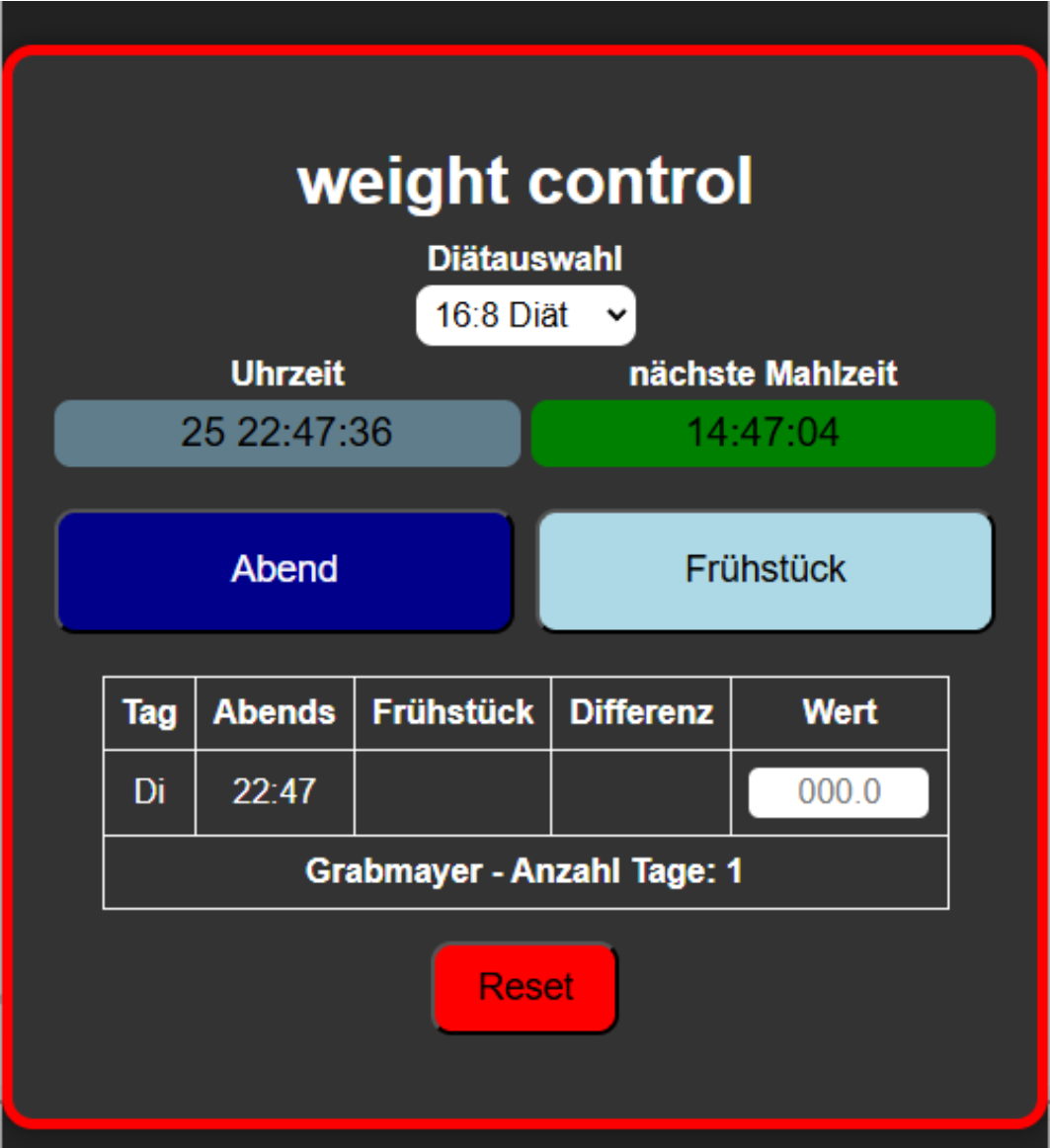 Weightcontroll