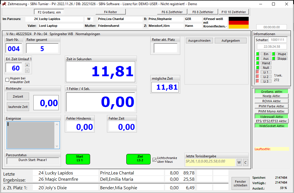 Zeitmessprogramm